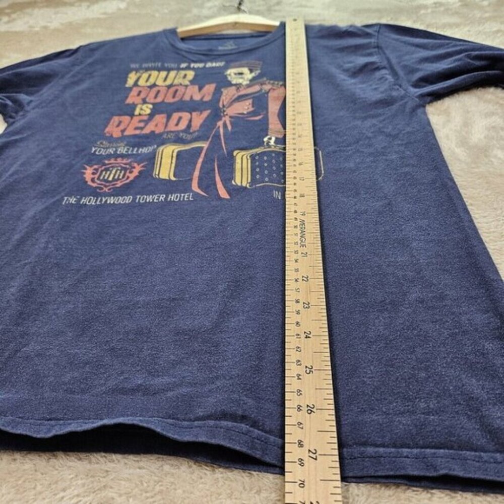 Disney Hollywood Tower Hotel Shirt Your Room is Ready Skeleton Bellhop Graphics - Picture 5 of 10